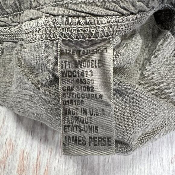 James Perse Tailored 100% Linen Pants WOMENS 1 WAIST 29 Gray MADE IN USA - Picture 4 of 11